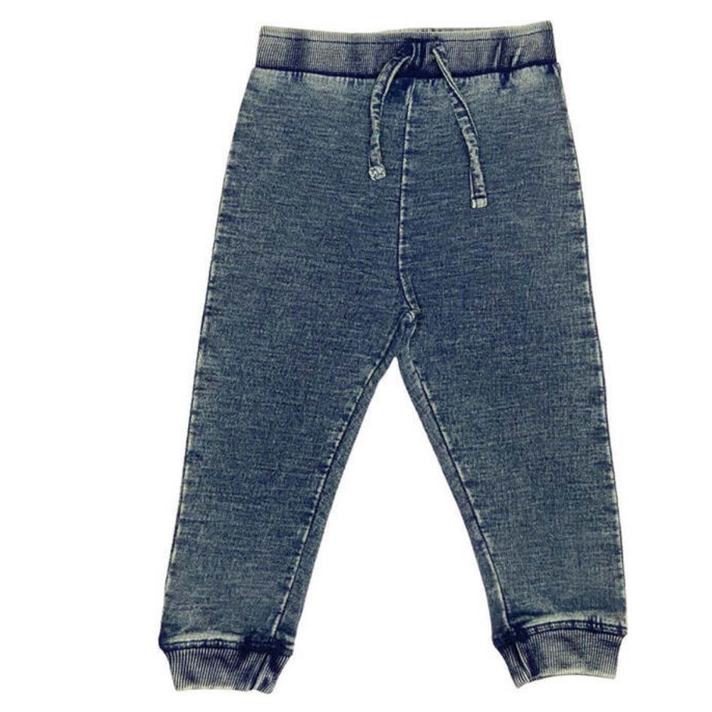 Mish boys denim knit joggers. Size 7.